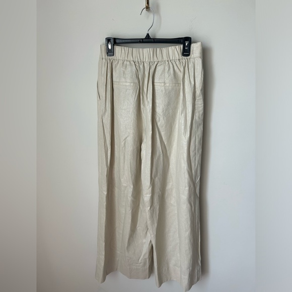 Jason Wu Gold Cream Bow Crop Top with Wide Leg Pant Set - Picture 9 of 9